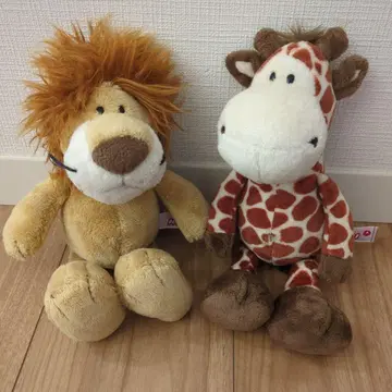NICI 사자 와 기린 봉제 인형 세트