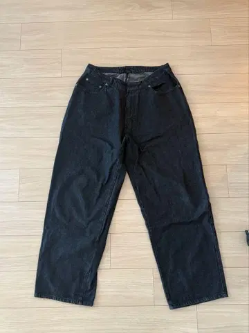 블랙 데님 팬츠 L 사이즈