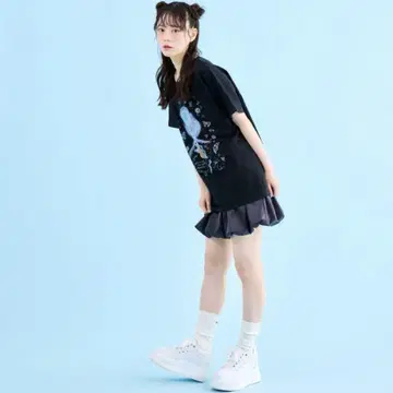 AnnMiru 벌룬 미니 스커트