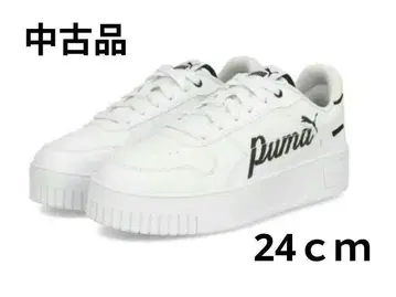 Puma 화이트 스니커즈 통굽