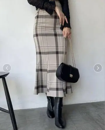 [새상품급] SNIDEL 스나이델 하이웨스트 머메이드 스커트 롱 스커트