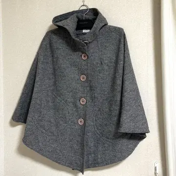 POU DOU DOU 울 케이프 코트