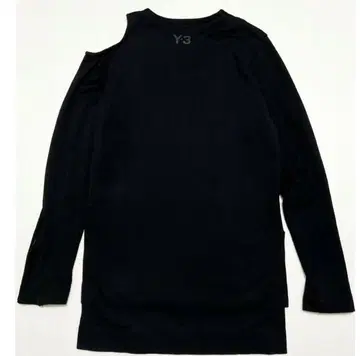 Y-3 컷 아웃 맨투맨 블랙 긴팔