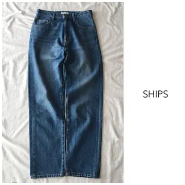 SHIPS [세탁 가능] 빈티지 워시 가공 데님 팬츠