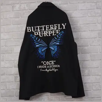 00s japanese label butterfly embroidery