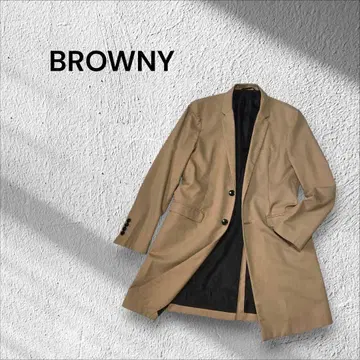 BROWNY 테일러드 자켓 하프 코트 베이지 M