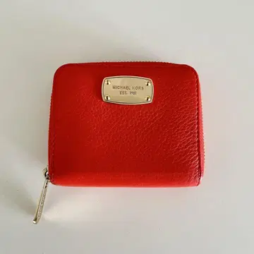 MICHAEL KORS 가죽 접이식 지갑 오렌지
