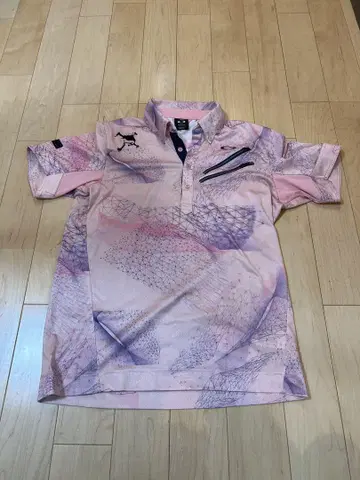 Oakley 기하학 패턴 골프 피케 셔츠 L 사이즈
