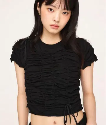 DRAWSTRING GATHER TOPS 드로스트링 개더 상의