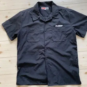 XLARGE 블랙 반팔 셔츠