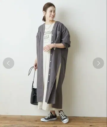 CIAOPANIC TYPY 슈퍼 슬릿 롱 셔츠 원피스