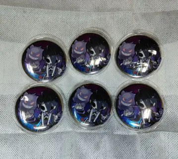 포켓몬 트레이너즈 캔뱃지 어니언 & 팬텀 6개 세트