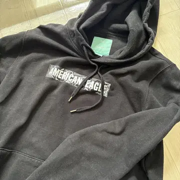 AE x NAITO 블랙 후드티