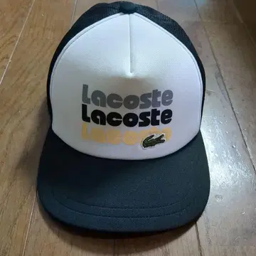Lacoste 캡 메쉬캡 화이트 블랙 캡 58cm