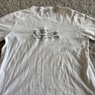 LACOSTE 빅 로고 자수 T셔츠 L 사이즈
