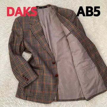 DAKS AB5 체크 무늬 테일러드 자켓