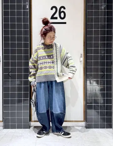 niko and - 리메이크풍 페어아일 니트 풀오버