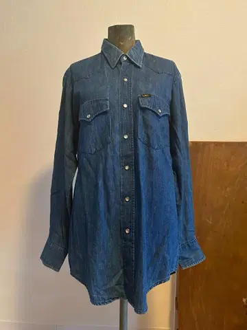70s Lee 데님 웨스턴 셔츠 Made in USA