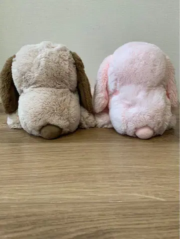 스누피 봉제 인형 브라운과 핑크 2색 세트 새상품급