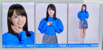 노기자카46 브로마이드 3종 컴프 카키 하루카 스팽글