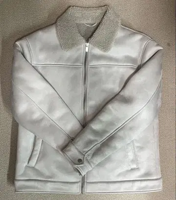 ZARA 퍼 옷깃 자켓 라이트 그레이