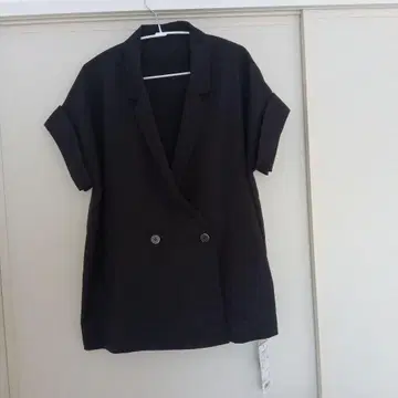 블랙 테일러드 자켓 롤업 소매