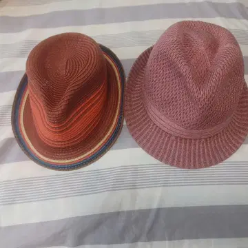 오렌지와 빨간색 스트라이프 Paul Smith 와 핑크 햇