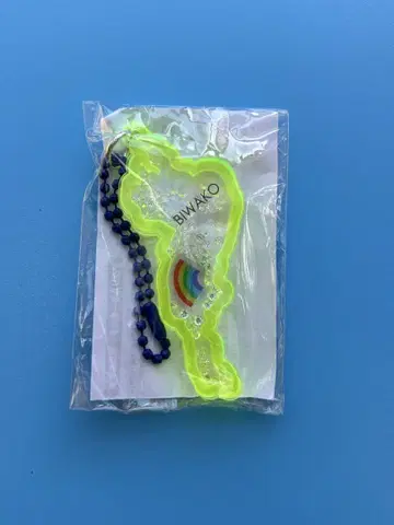 비와코 아크릴 키링 비와코 하코다테야마 한정판 옐로우 컬러