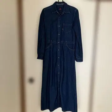 HARLEM JEANS 데님 롱 셔츠 원피스