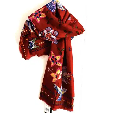 [ 새상품 미사용 ] Desigual(데시구알) 대형 직사각형 스톨