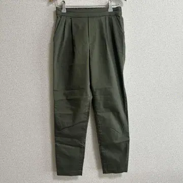 The shop TK 올리브색 플리츠 캐주얼 팬츠