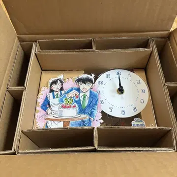 명탐정 코난 연재 30주년 기념 카페 아크릴 시계