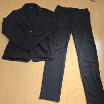블랙 캐주얼 수트 L 사이즈