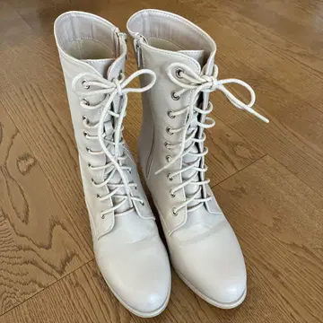 하카마 성인식 레이스업 부츠 23cm