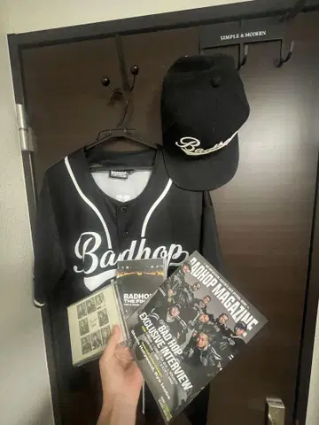 Badhop 블랙 야구 모자 세트