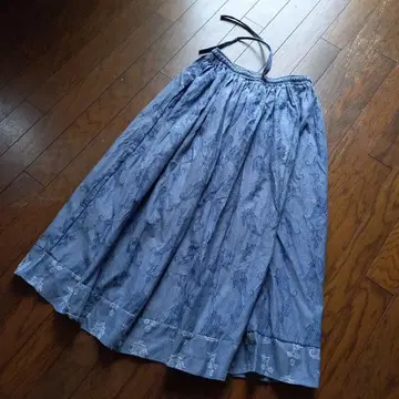 미사용 가마쿠라 이문화의 바람 사카에 uraeki 롱 스커트 면 100%