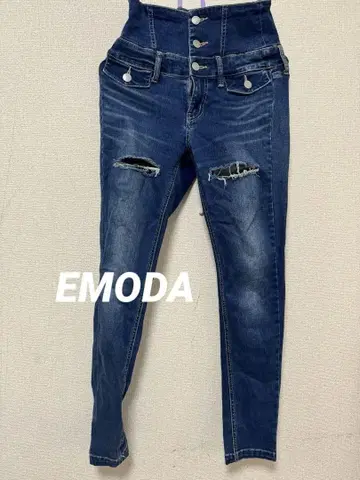 EMODA 하이웨스트 데님 스키니 팬츠