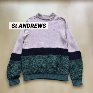 St ANDREWS 골프 니트 스웨터 양모 S 사이즈