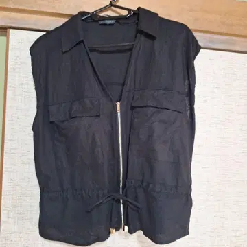 ZARA 블랙 린넨 셔츠 M