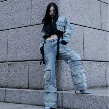 MELT THE LADY 하이라이트 카고 팬츠