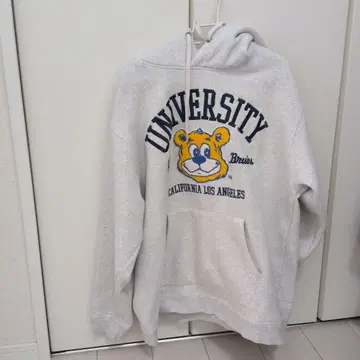 UCLA 그레이 후드 부착 후드티 L 사이즈