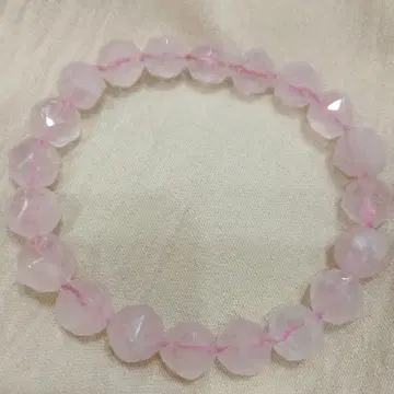 새상품, 미사용 로즈쿼츠 다면체 스타컷 팔찌, 프리 사이즈