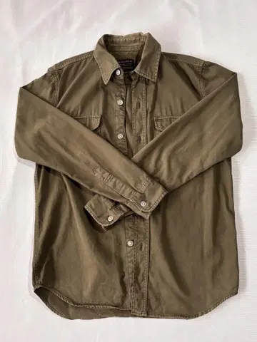 ALPHA INDUSTRIES M 사이즈 긴팔 셔츠 올리브