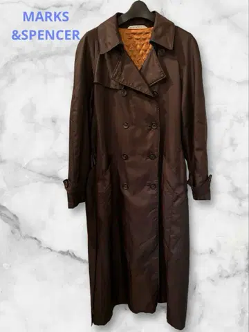 MARKS & SPENCER 롱 트렌치코트 영국 브라운
