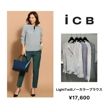 아이씨비 LightTwill 노카라 블라우스 ICB L 23구 자유구