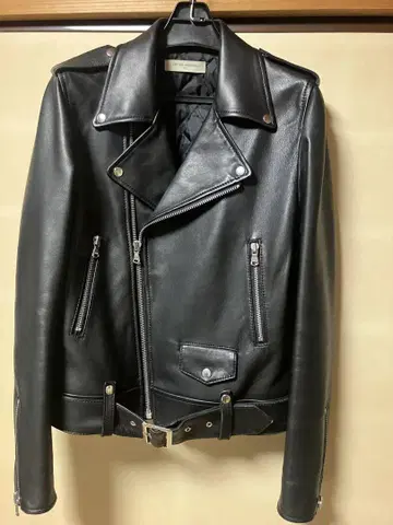 블랙 라이더 자켓 가죽 UNITED ARROWS