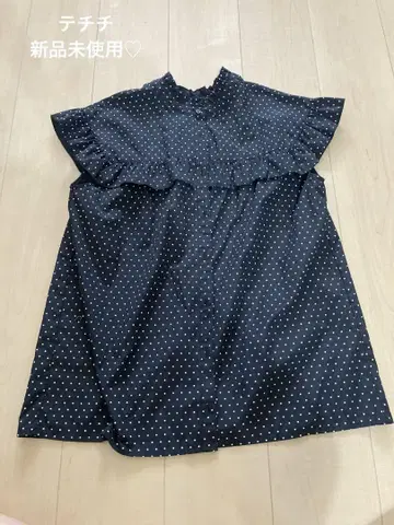 테치치 프릴 여성 상의 미사용 새상품