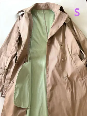 여성용 트렌치코트 S 카멜베이지