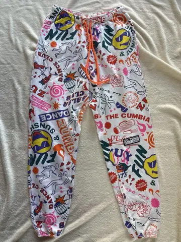 ZUMBA 공식 WEAR 컬러풀 조거 팬츠 S 사이즈