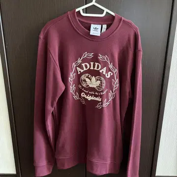 ADIDAS 버건디 트레이닝복 자수